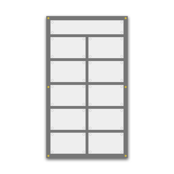 Support pour 2 plaques de 30x20 cm Support pour 2 plaques de 30x20 cm