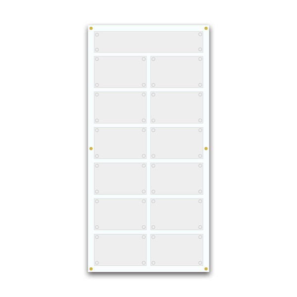 Support pour 8 plaques de 30x20 cm et entête Support pour 8 plaques de 30x20 cm et entête