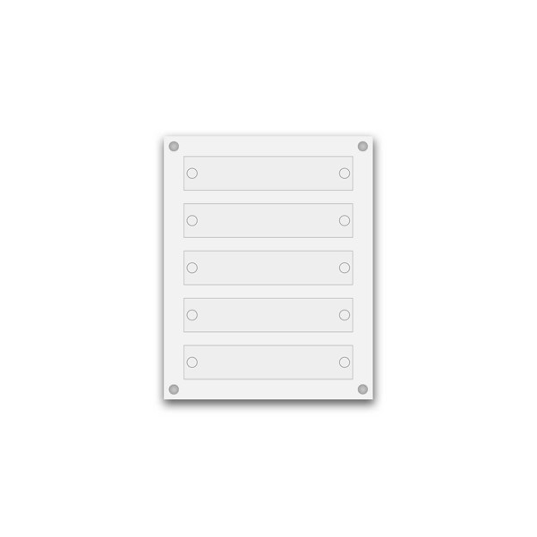 Support pour 8 plaques de 25x15 cm Support pour 8 plaques de 25x15 cm