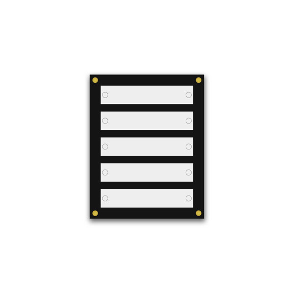 Support pour 8 plaques de 25x15 cm et entête Support pour 8 plaques de 25x15 cm et entête