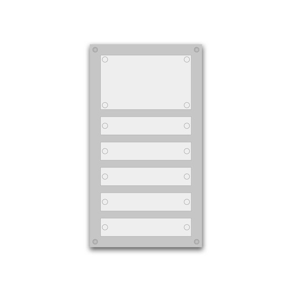 Support pour 10 plaques de 25x15 cm et entête Support pour 10 plaques de 25x15 cm et entête