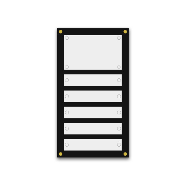 Support pour 10 plaques de 25x15 cm et entête Support pour 10 plaques de 25x15 cm et entête