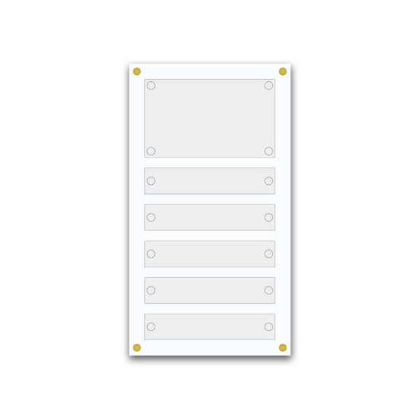 Support pour 5 plaques de 25x5 cm Support pour 5 plaques de 25x5 cm