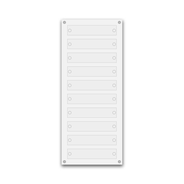 Support pour 10 plaques de 25x5 cm Support pour 10 plaques de 25x5 cm