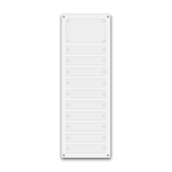 Support pour 10 plaques de 30x5 cm Support pour 10 plaques de 30x5 cm