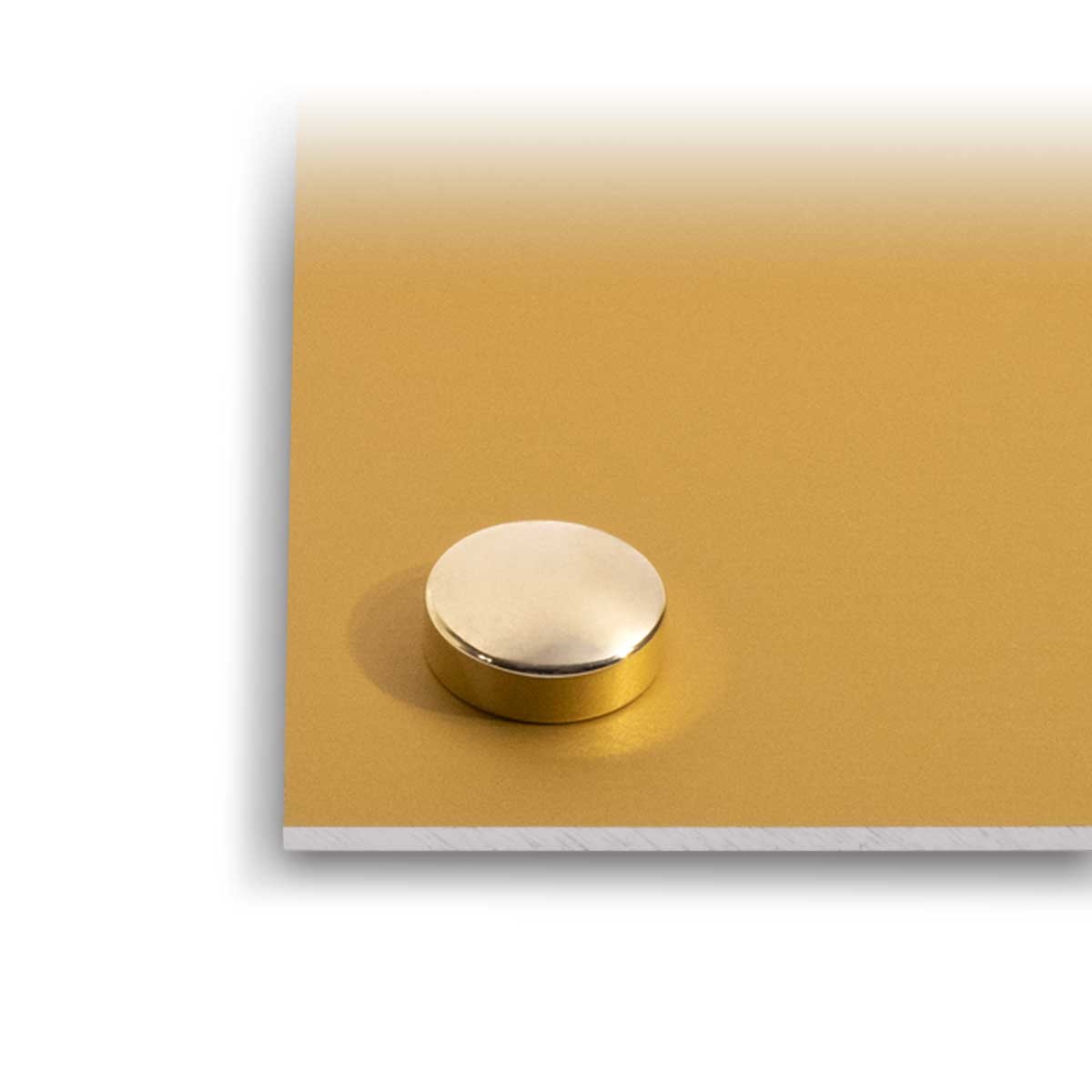 Vis et cache-vis aluminium-or | Exaplac