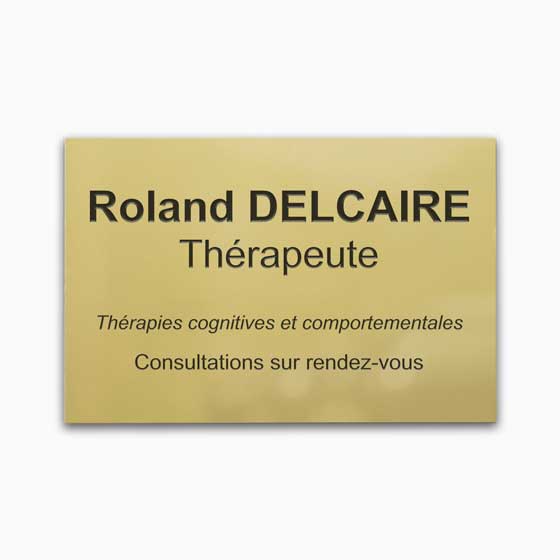 Plaque Commémorative En Laiton Massif 100×50 Mm – Gravure Profonde – Personnalisable – Pour Banc Ou Mur