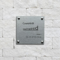 Plaque aluminium brossé