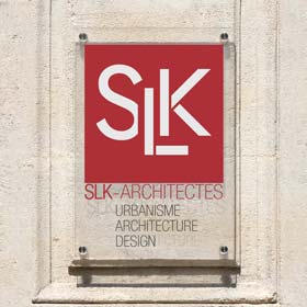 Plaque société - Signalétique entreprise en plexiglas imprimé