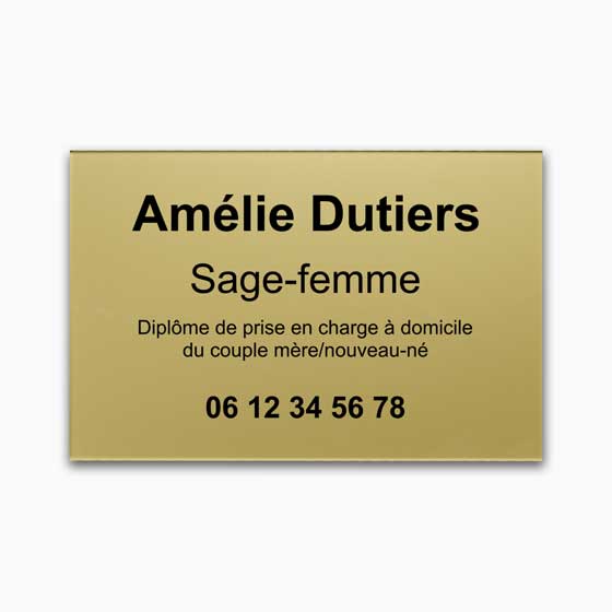 Plaque Décorative Femme En Laiton – Astree – Doré – Neuve Sous Emballage