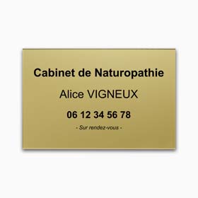 plaque naturopathe plexiglas - plexiglas gravé